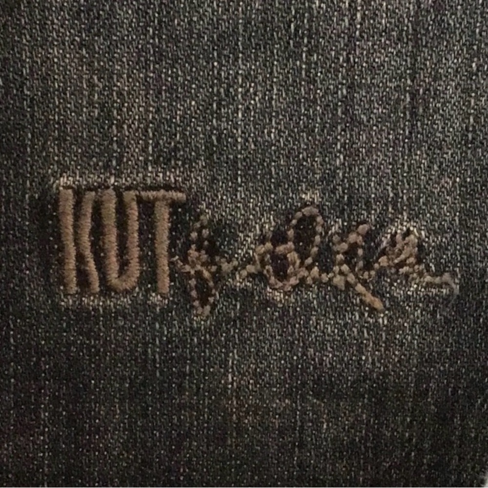 Kut from the Kloth Amelia dark wash denim jacket. - Picture 2 of 4